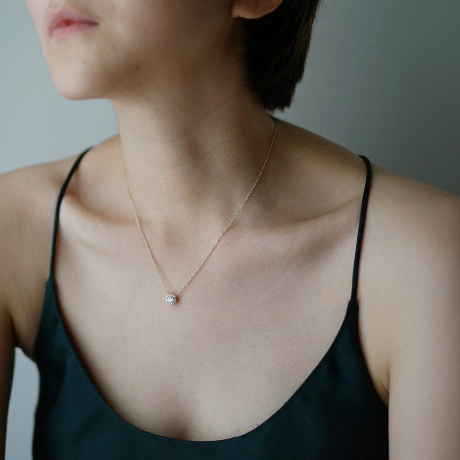 【OrderProduct】Sparkle Necklace 0.50ct＋0.13ct