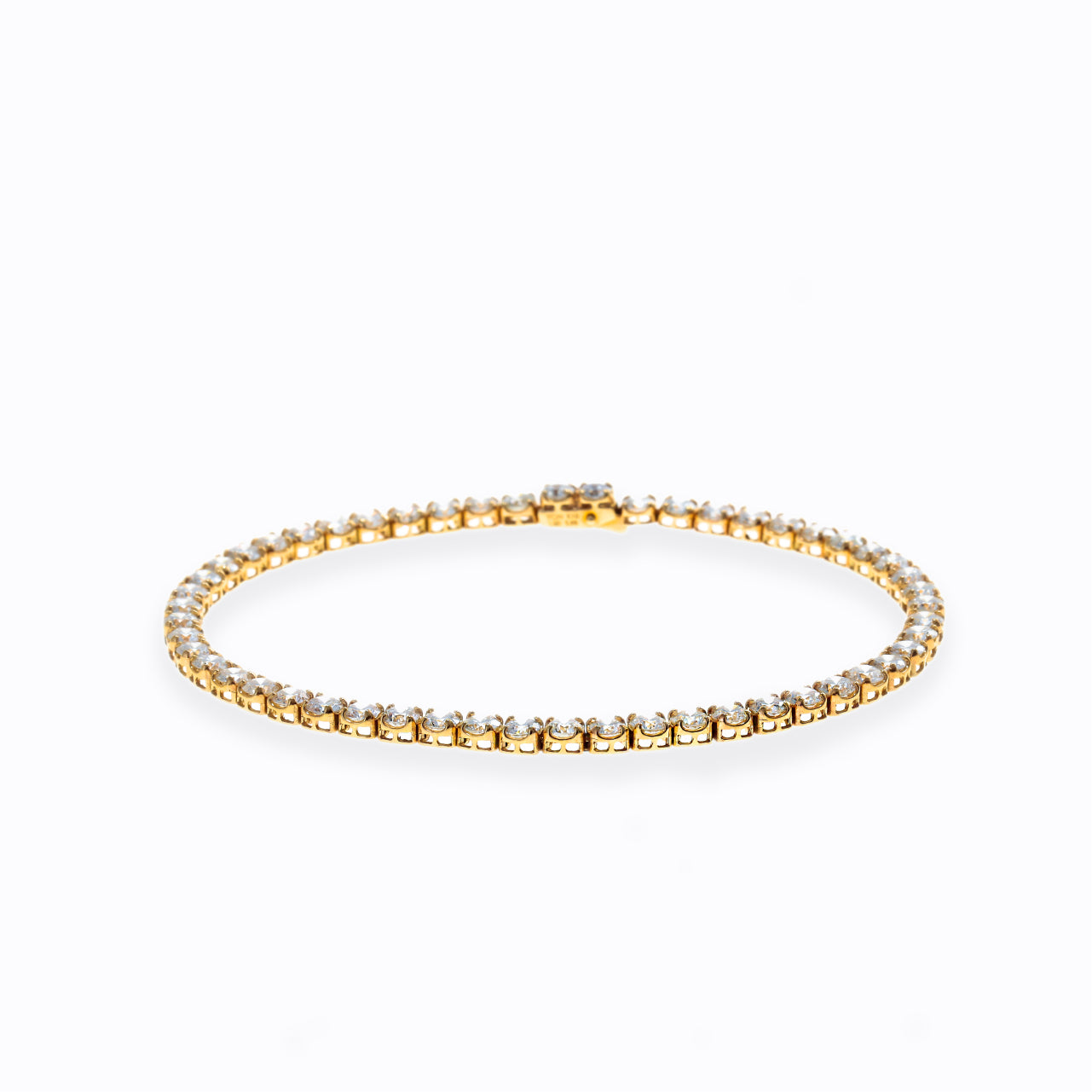 【ｵｰﾀﾞｰ品】Sparkle Tennis Bracelet M 4.6ct～5.3ct